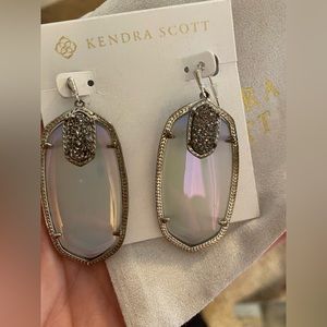 Kendra Scott Danielle Drop Earrings in Iridescent Gray
